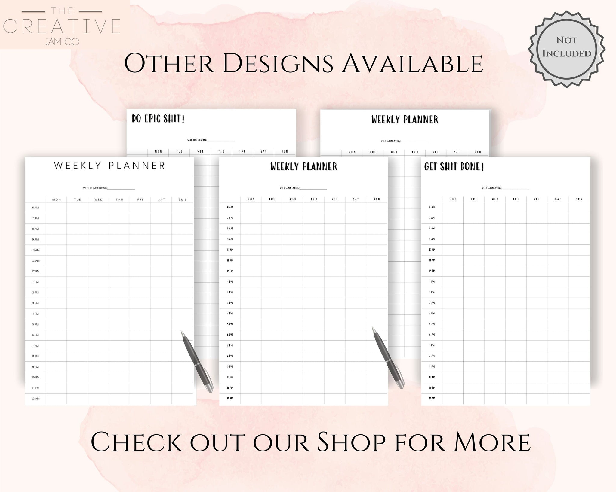 To Do List, To Do List Notebook, Printable Planner, Planner Refill