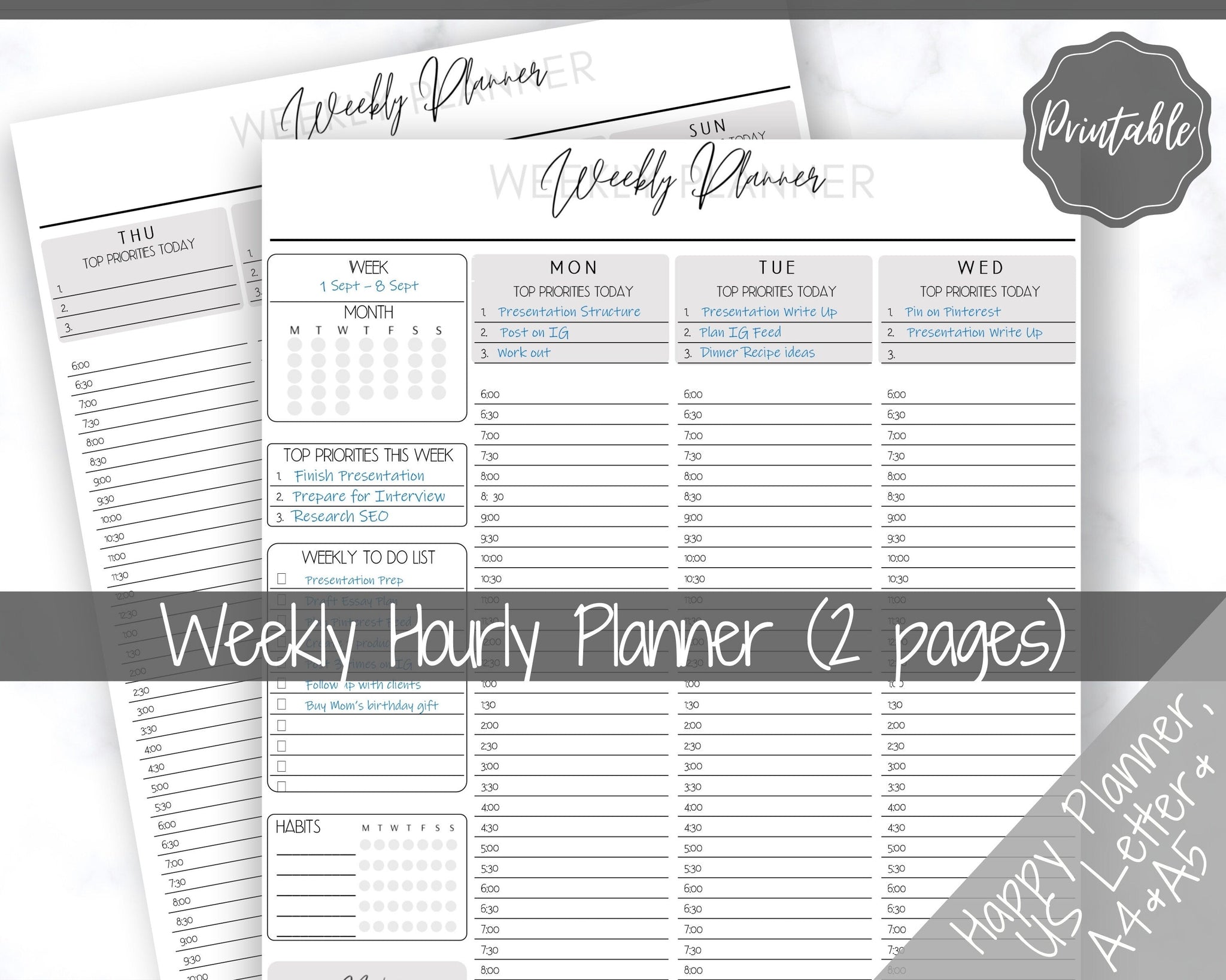Weekly Planner Wo2P