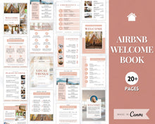 Load image into Gallery viewer, Welcome Book Template, Airbnb Welcome Guide, Editable Canva Air bnb House manual, Superhost eBook, Host signs, Signage, VRBO Vacation Rental | Brown Style 2
